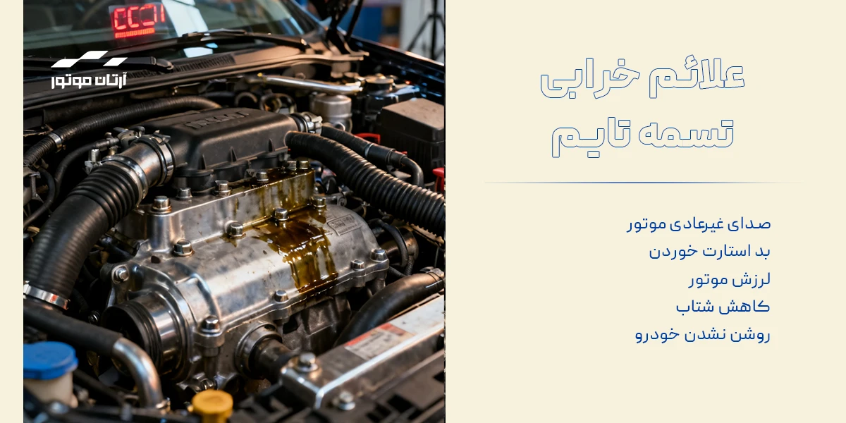 لیست علائم خرابی تسمه تایم